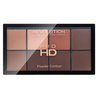 Makeup Revolution Pro HD Powder Contour Palette - Medium Dark paleta pentru fata multifunctionala 20 g, Makeup Revolution