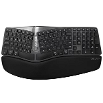 Delux GM901D Ergonomic Wireless Keyboard, White, Bluetooth, 107 keys, DeLux