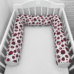Perna bumper Deseda pentru pat bebe 180 cm buburuze rosii-negre, DESEDA