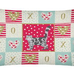 Caroline`s Treasures Foldex Exotic Fold # 1 Cat Love Canvas Fabric pernă decorativă, rosu Multicolore 12H x16W, 