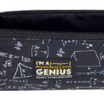 Penar - My Pencil Case - Genius, Poliester, Negru, Neechipat