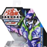 Figurina metalica Bakugan Evolutions, Griswing, Roz, 6 cm
