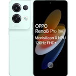 Telefon Mobil Oppo Reno 8 Pro, Procesor MediaTek Dimensity 8100-Max, AMOLED Capacitiv touchscreen 6.7inch, 8GB RAM, 256GB Flash, Camera Tripla 50+8+2MP, 5G, Wi-Fi, Dual Sim, Android (Verde), Oppo