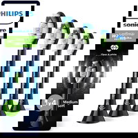 Rezerve PHILIPS Sonicare Optimal White HX6064|88, Pachet de 4 capete de periere, Standard, Click-on