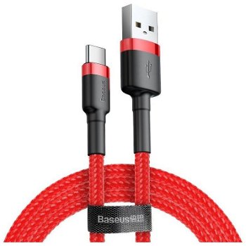 Cablu de date Cafule USB/USB Type-C 50cm Rosu, Baseus