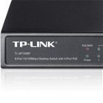 Switch 8 canale 4 porturi POE 100Mb/S 57W Tp-Link TL-SF1008P, Tp-Link