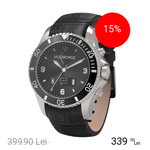 Smartwatch ZeClock Premium, Display Quartz OLED, Microfon, Difuzor, Bluetooth 4.0, IP54, Argintiu