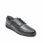 Pantofi barbati casual din piele naturala 201569NP negru 4661853-4