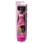 Papusa - Barbie Creola cu par afro si rochita roz