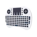 Tastatura Wireless Techstar® i8, Alb, Air Mouse Touchpad 2.4ghz pentru Android TV si Mini PC, Techstar