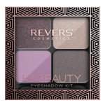 Set 4 culori fard de pleoape HD Beauty Metallic Effect, Revers, nr.06, mov, Revers