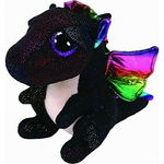 Jucarie de plus TY - Beanie Boos, Dragonul Anora, 24 cm, negru