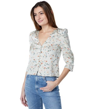 Imbracaminte Femei Saltwater Luxe Betty Long Sleeve Blouse Sage, Saltwater Luxe