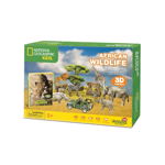 Puzzle Cubic Fun National Geographic cu licenta globala African Life, Cubic Fun