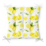 Pernă pentru scaun cu amestec de bumbac Minimalist Cushion Covers Sliced Lemon, 40 x 40 cm, Minimalist Cushion Covers