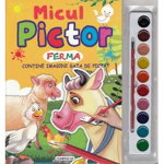Micul Pictor Ferma Cu Creioane De Colorat,  - Editura Flamingo
