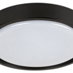 Plafoniera Foster LED, metal, negru, alb, cu telecomanda, senzor de miscare, 1300 lm, temperatura de culoare ajustabila (2700-5000K), 3283, Rabalux, Rabalux