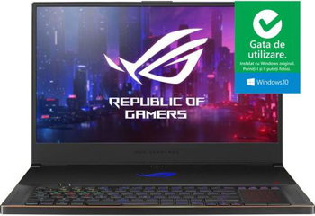 Laptop Asus ROG Zephyrus S GX701LXS-HG042T 17.3 inch FHD Intel Core i7-10875H 32GB DDR4 1TB SSD nVidia GeForce RTX 2080 Super 8GB Windows 10 Home Black