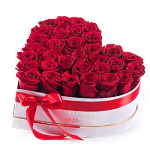 Pachet cadou cu 33-35 trandafiri din sapun AC-R327 Love RED, impachetare premium