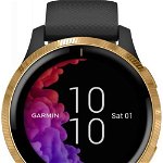 Ceas smartwatch Garmin Venu, Black/Gold