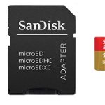 Micro Secure Digital Card SanDisk Extreme PLUS, 256GB, Clasa 10,
