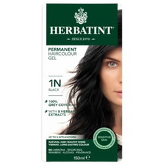 Vopsea Pentru Par Negru 1N, 150ml, Herbatint,