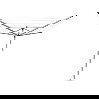 Uscător de rufe argintiu pentru grădină 60 m Lift-O-Matic – Brabantia, Brabantia