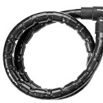 Antifurt MasterLock cablu ranforsat otel impletit cu cheie 2m x 20mm, Negru