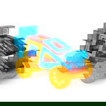 Joc de constructie magnetic - Masinuta si robotel