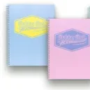 Set 3 caiete cu spirala Pukka Pad Pastel Jotta 200 pagini dictando A4 albastru/roz/menta