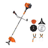 Motocoasa de tuns gazon/iarba pe benzina Ruris DAC 210, putere 1.7 CP, motor Tez, 2 timpi, diametru taiere 20 cm, contine: bobina fir + disc 3 lame