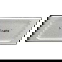 SSD extern Kingston SXS2000, 1TB, USB-C 3.2 Gen 2x2, Argintiu