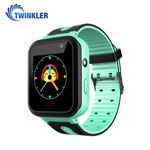 Ceas Smartwatch Pentru Copii Twinkler TKY-S7 cu Functie Telefon, Localizare GPS, Camera, Lanterna, SOS, IP54, Joc Matematic – Verde Jad, Cartela SIM Cadou