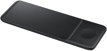 Incarcator wireless Samsung EP-P6300T, Wireless Charger Trio Pad, negru, pana la 25W, Samsung
