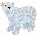 Figurina craciun urs polar acril 120 led-uri alb rece ip44 58x42 cm, Albacom