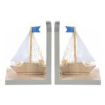 Set suporturi lemn carti Boat cm 11,5 x 8 x 15 H, Decorer