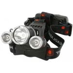 Lanterna de cap, impermeabila, T6+2XPE LED, 9 W, 300 lm, USB