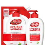 Promo Lifebuoy Sapun lichid antibacterian cu pompa 250 ml+Lifebuoy Sapun lichid rezerva 500 ml