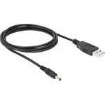 Cablu de date , Delock , USB 2.0 A tata > USB 2.0 B tata , 5m , transparent, Delock
