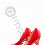 Pantofi platforma rosii lacuiti C 8067p, Atmosphere Fashion