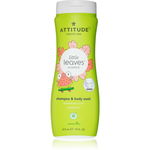 Attitude Little Leaves Watermelon & Coco gel si sampon pentru bebelusi 473 ml, Attitude