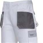 Pantaloni Lahti Pro alb și gri 100% bumbac L/52 (L4051352), Lahti Pro