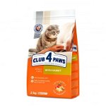 Hrana uscata completa Club 4 Paws pentru pisici adulte - cu Iepure, 2 kg