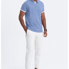 Tricou polo din bumbac pique, OMBRE Tricou polo din bumbac pique, OMBRE