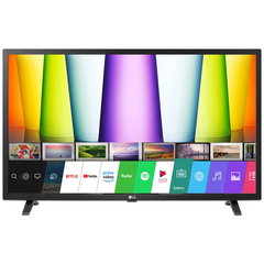 Televizor LED Smart, LG 32LQ630B6LA, diagonala 80 cm, HD, clasa E, sistem operare webOS, tehnologie HDR, ThinQ AI, Game Optimizer, negru