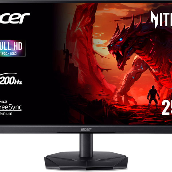 Monitor LED VA ACER Nitro KG251QX0, 24.5", 200Hz, HDR10, negru