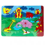 Puzzle incastru lemn Animale Salbatice 2, 