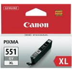 Cartus cerneala Canon CLI-551XL, grey, capacitate 11ml, pentru Canon Pixma