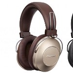 Casti Hi-Res Audio Over-Ear Pioneer SE-MS9BN-G, Bluetooth, NFC, Microfon, Noise Cancelling, Maro