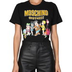 Moschino Flinstones Print T-Shirt BLACK
